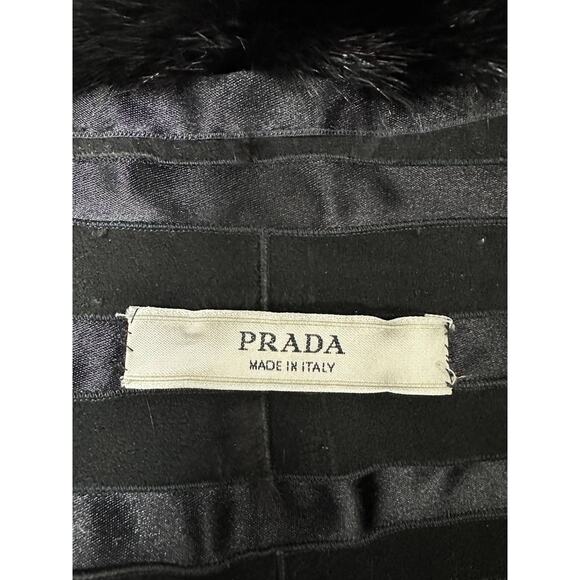 Prada Black Mink Fur Coat - Size IT42 - Picture 6 of 8